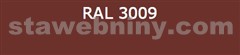 Klempířský prvek - Svod pr. 80mm barevný pozink - červenohnědá RAL 3009, délka 3bm